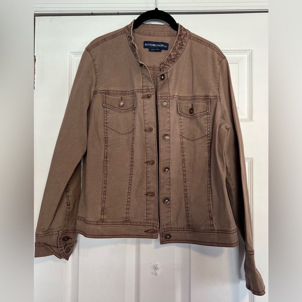 Bandolinoblu Brown Denim Jacket